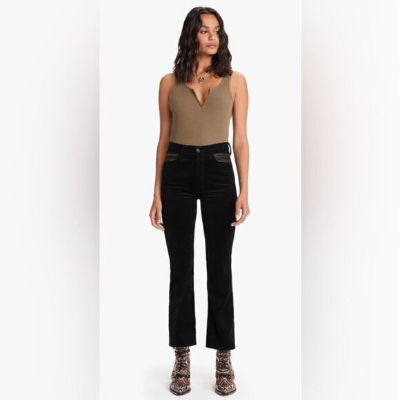 NEW MOTHER THE HUSTLER VELVET PANTS SOFT SKILLS - Picture 1 of 2